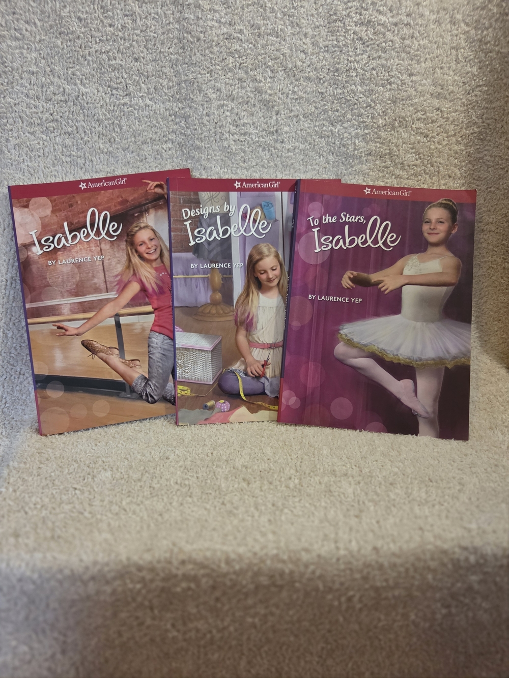 American Girl Isabelle Dance Costume Book Set - Pink and Purple Covers